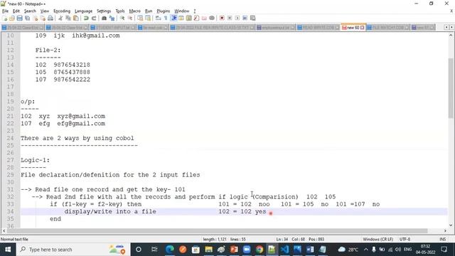 @vitechtalks6017 Mainframes || Interview Question - How to get matched key from 2 files - Class 1 смотреть онлайн
