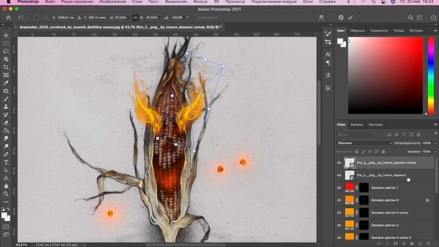 КАК сделать скетч с ЭФФЕКТОМ СВЕЧЕНИЯ || Контурный свет || HOW TO MAKE GLOW EFFECT ART смотреть онлайн