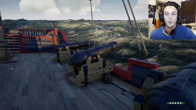 Sea of Thieves - 2 GALLEONS DEFEAT THE MEGALODON! How To Find Megalodon Hungering Deep - Gameplay смотреть онлайн