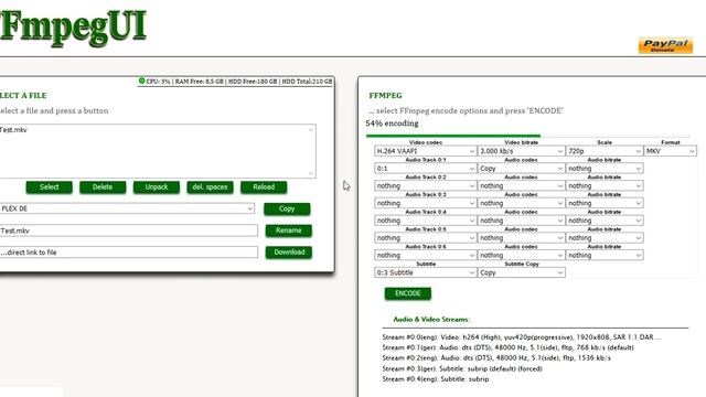 FFmpeg UI - graphical web interface for FFmpeg смотреть онлайн