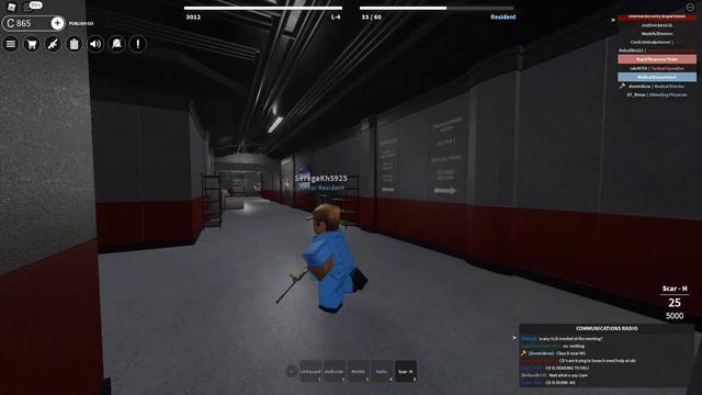 Roblox: SCP Roleplay | Обычный день за Медика