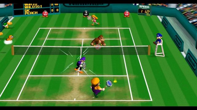 Mario Tennis N64 Star Tournament Doubles All Cups 2 Player Netplay