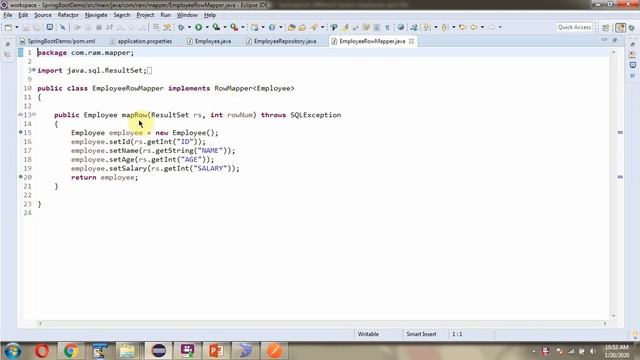 Getting Employee Record: Spring Boot, JdbcTemplate, and Layered Architecture | Spring Boot CRUD смотреть онлайн