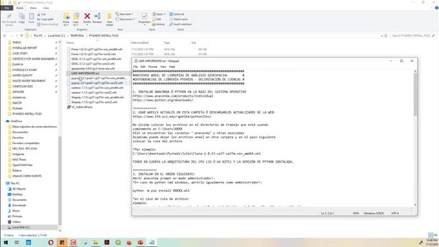 Instalación de librería PYSHEDS 0.2.7.1 y dependencias - Delimitación de cuencas con python смотреть онлайн