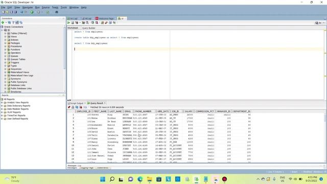 how to create backup table in oracle sql ||INFORMATICA смотреть онлайн