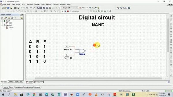 LOGIC GATES by Digital and Electrical Circuit | NI Multisim 14.0