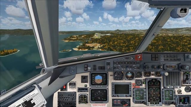 FSX PMDG BAe JS4100 SP748 Bergen Airport, Flesland ENBR Landing HD.