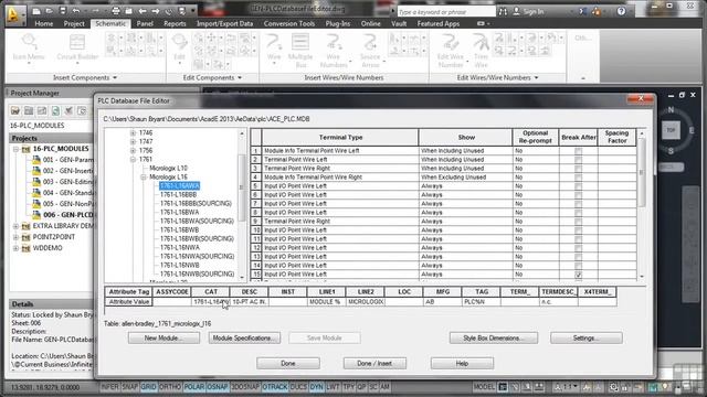 Autocad electrical Tutorial Part 42 PLC Database File Editor смотреть онлайн