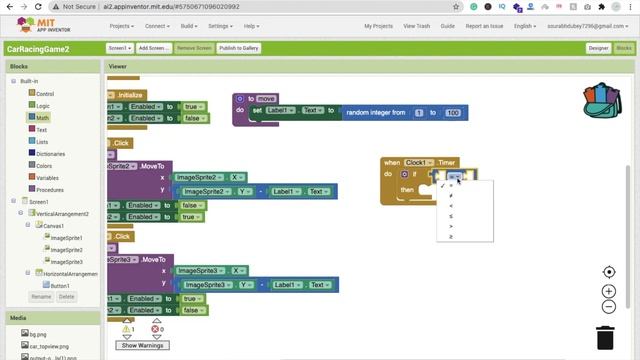 How to make a Multiplayer Car Racing Game in MIT App Inventor 2 | Part - 2 смотреть онлайн