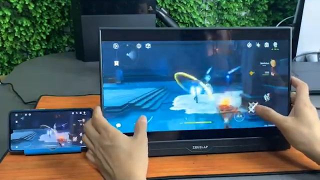 ZEUSLAP ultrathin portable gaming monitor 15.6inch AP156 AT156 смотреть онлайн