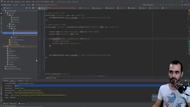 קורס פיתוח A-Z WEB ? שיעור 27 ? module exports - NodeJs ? העלאת קבצים לשרת смотреть онлайн