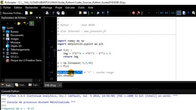 Bien démarrer avec Python - Partie 7 : Représenter le graphe d'une fonction смотреть онлайн