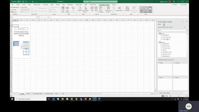 Pivot Table And Slicers For Multiple Worksheets Using Data Model In Excel