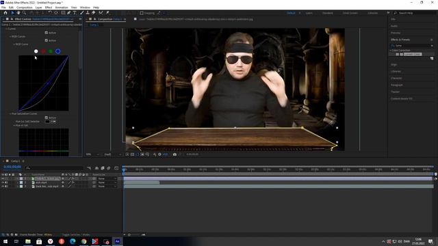 Работа с хромакеем в Adobe After Effects смотреть онлайн