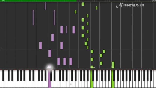 The Script - Hall Of Fame Piano Tutorial (Synthesia + Sheets + MIDI) смотреть онлайн