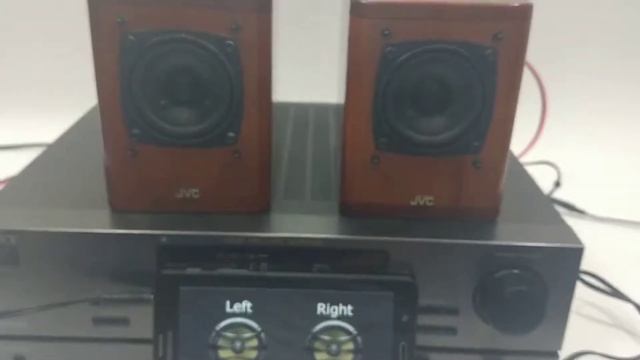 JVC SP-UX2000RGD Cherry Wood Mini Bookshelf Speaker test смотреть онлайн