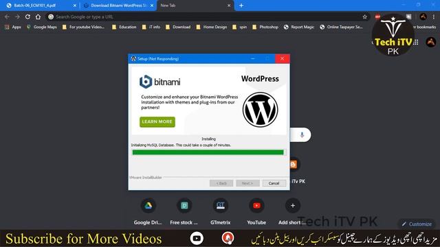 How to install WordPress on Localhost in PC Laptop Bitnami | Digiskills batch 9 Tech iTV Pk смотреть онлайн