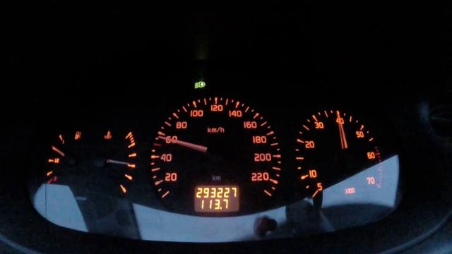 Mégane 1 1.6e Accelération