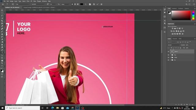 Trendy Fashion A4 Size Poster Design In Adobe Photoshop CC 2021 смотреть онлайн
