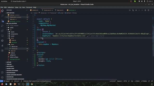 Nearly Real-time Location of International Space Station in Vue js смотреть онлайн