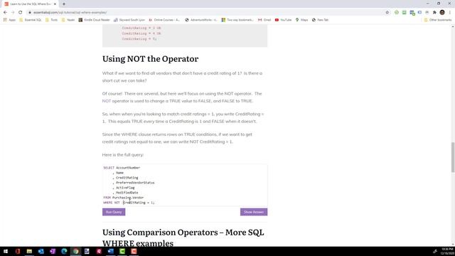 Use SQL Where to Filter Results Part 2 - Essential SQL Challenge – Interactive Tutorial смотреть онлайн