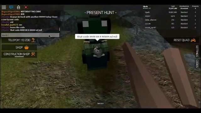 roblox zoo tycoon code 100mil cash (outdated) смотреть онлайн