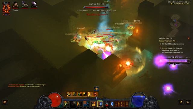 Diablo 3 2.4.3 PTR season 9 Gameplay stream nik4kin (part 20) Master Arachyr set dungeon inside смотреть онлайн