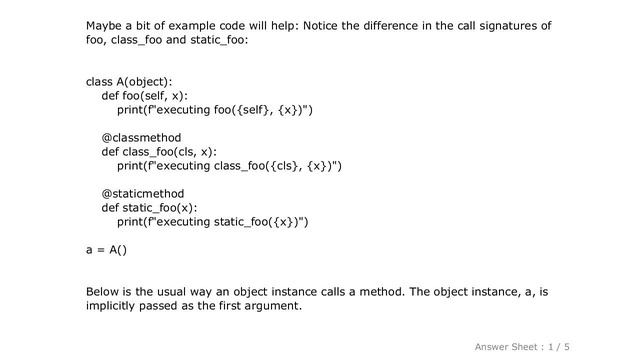 PYTHON : Difference between staticmethod and classmethod смотреть онлайн