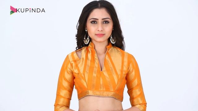 MIMOSA Art Silk Kanjivaram Style Saree with Blouse in Color Mustard (4174-293-SD-MUSTARD) смотреть онлайн