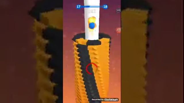 Прохождение игры Stack Ball!!!!#1 смотреть онлайн