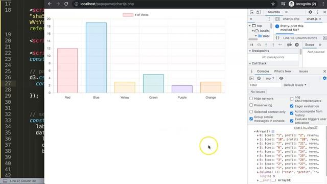 How to Create a Chart with a Remote CSV File with Chart JS смотреть онлайн