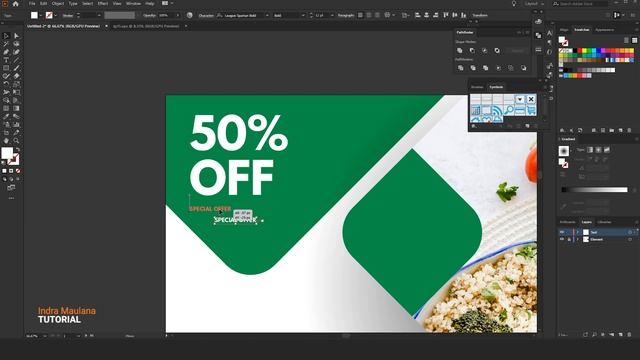 Modern Social Media Banner | Food Restaurant | Adobe Illustrator Tutorial смотреть онлайн