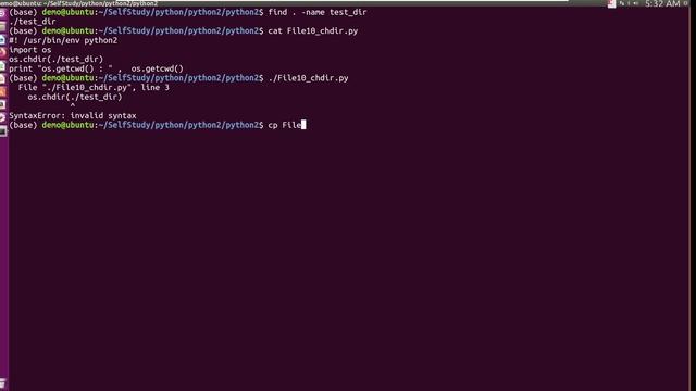 python2 file os chdir getcwd bug hunting, SyntaxError: invalid syntax смотреть онлайн