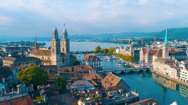 ZURICH WALKING TOUR 4K - Discover The Unique Architecture Of The City Of Zurich смотреть онлайн