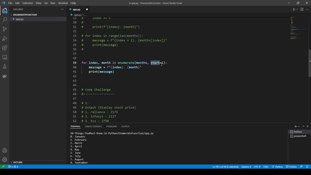 10 Things You Must Know in Python: Part 05 Python Enumerate Function смотреть онлайн