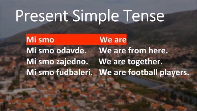 HOW TO SPEAK BOSNIAN Present Simple Tense смотреть онлайн