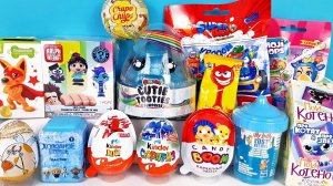 15 Киндер Сюрпризов, Unboxing Kinder Surprise СКРЕПЫШИ Магнит, Poopsie Cutie Tooties SLIME, FROZEN