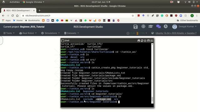 Introduction To ROS With ROS Development Studio