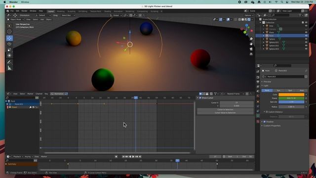 Adding a Light Flicker effect to a Blender light using a Noise Modifier. смотреть онлайн