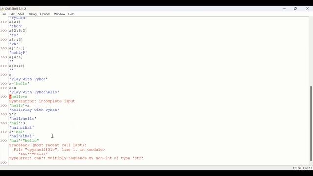 Data Type - String In Python смотреть онлайн