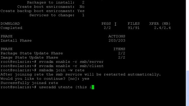Solaris: quick and dirty CIFS (smb) share on zfs (Windows Networking) смотреть онлайн