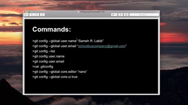 Git User (practical information) смотреть онлайн