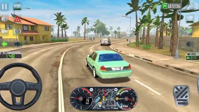 Taxi Sim 2022 Evolution - Ford Crown Victoria Driving Miami City beamngdrive Android Gameplay смотреть онлайн