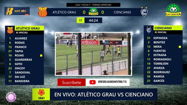 ATLÉTICO GRAU VS CIENCIANO - LIGA 1 FECHA 7 - EN VIVO