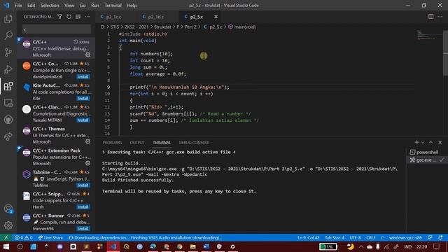 Tutor Masang C #2: VSCode смотреть онлайн