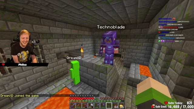 DreamXD joins dream smp and BREAKS THE END PORTAL on Technoblade stream смотреть онлайн