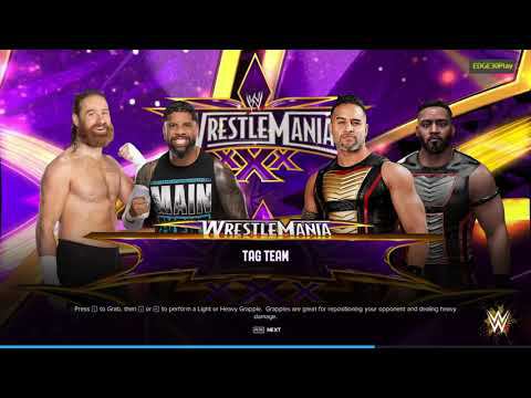 WWE2K24 Jey Uso & Sami Zayn vs Tama Tonga & Tanga Loa смотреть онлайн