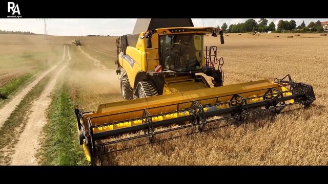 New Holland CR 8.90 beim Sommergerste Dreschen| Landwirtschaft in Deutschland ST. 3 FLG. 41 смотреть онлайн