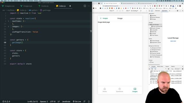 Quasar & Vue 3: iOS Page Transitions WITH Routes! [#3] (Real World App #11) смотреть онлайн