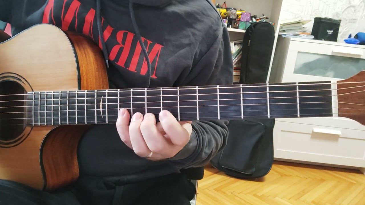 Гамма До мажор в две октавы на гитаре, пять вариантов игры. смотреть онлайн